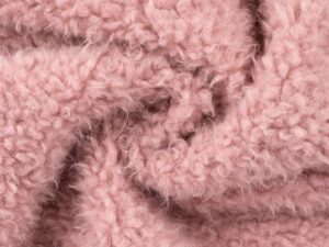 Fake Fur, Flauschstoff Rosa Curly Fake Fur