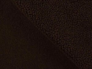 Boucle Teddystoff, unifarben dunkles Braun – Bild 4