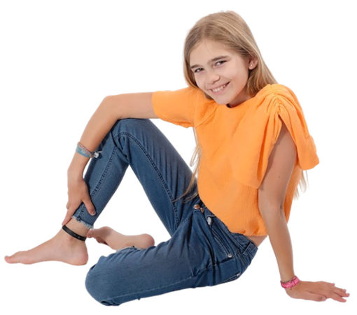 Schnittmuster Shirt Evita Musselin Orange