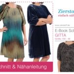 Schnittmuster Kleid Viskose Falten Gitta