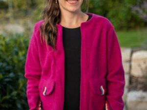 Annelie Jacke Mantelflausch pink - 2