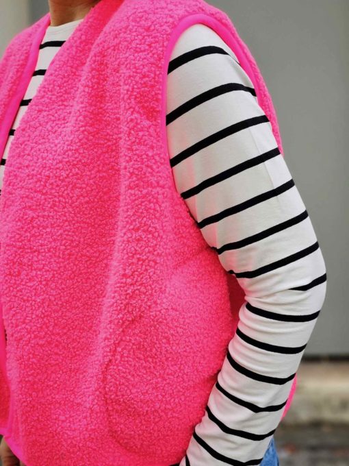Schnittmuster Weste Fritzi Nike Polina Teddy Neon - 7