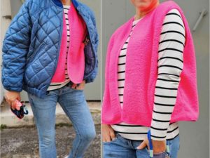 Schnittmuster Weste Fritzi Nike Polina Teddy Neon - 7