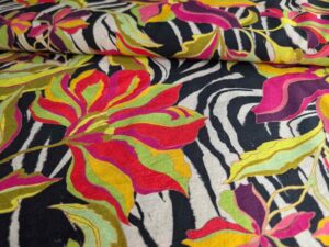 Viskose Crepe bunt - 1