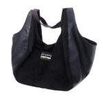 Schnittmuster Tasche Valeska Kunstleder Schwarz Shopper