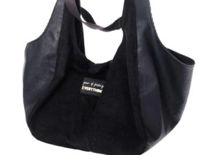 Schnittmuster Tasche Valeska Kunstleder Schwarz Shopper