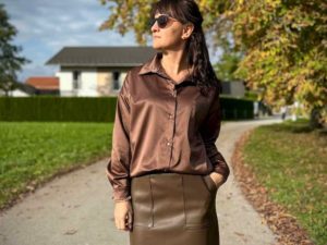 Schnittmuster Bluse Serafina Satin Stretch - 4