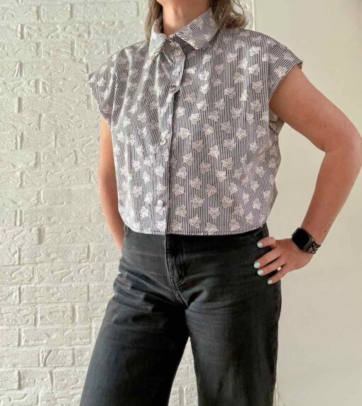 Schnittmuster Serafina Bluse kurz - 1