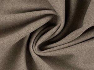 Mantelflausch, Strickfleece, Taupe Melange