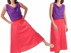 Wasserfallkragen Shirt "Kati", Gr. 158 – Damengr. 46 [Digital] – Bild 3