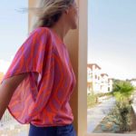 vSchnittmuster Shirt Ebba Viskose Orange Pink - 1