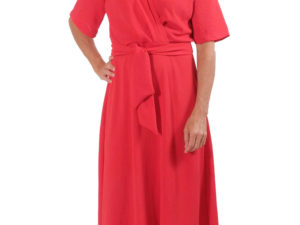 Kleid Marianne Schnittmuster Peach Damen rot