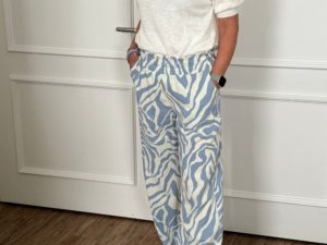 Schnittmuster Hose Frieke Leinen Viskose Anmimal Zebra - 2