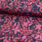 Baumwoll Stretch Blumen - 11737-rot