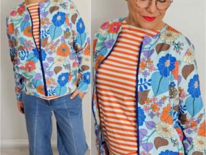 Schnittmuster Jacke Nessa Blumen - 7