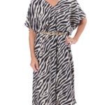 vSchnittmuster Kleid Esra Gürtel zebra