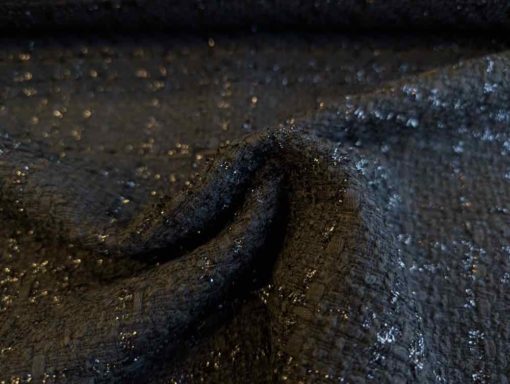 Boucle Schwarz Lurex Meterware