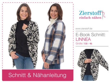 Strickjacke Raglan Ilka Linnea Jacquard