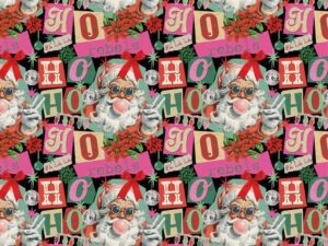 Sweatshirtstoff, Weihnachten, Xmas, Ho Ho Ho – Bild 1