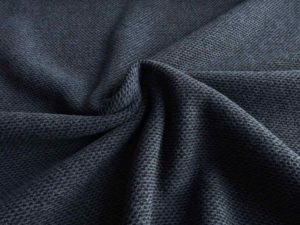 vStrickstoff Mischgewebe Blau Schwarz 5561742