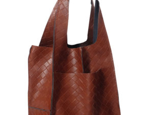 Flechtleder Aruna Braun Tasche Shopper 1