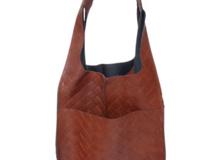 Flechtleder Aruna Braun Tasche Shopper 2