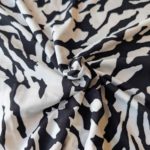 Jersey Viskose Schwarz Weiß - 1