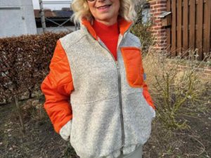 Schnittmuster Jacke Tosha Teddy Orange - 1