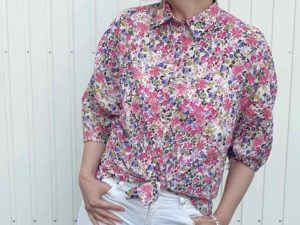 vSchnittmuster Bluse Milana Hose Sommer Blumen - 1