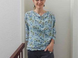 Schnittmuster Wasserfallkragen Shirt Derya - 3