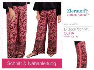 Schnittmuster hose Sora Panel Leo Viskose 2