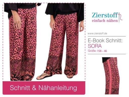 Schnittmuster hose Sora Panel Leo Viskose 2