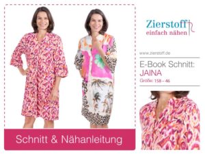 Kleid mit Stegkragen "JAINA", Gr. 158 – Damengr. 46 [Digital]
