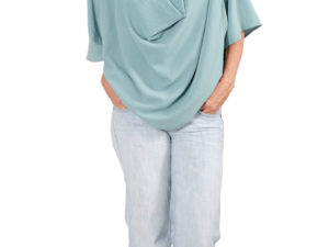 Nene Viskose Weiß Wasserfallshirt