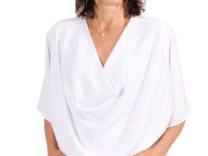 Nene Viskose Weiß Wasserfallshirt