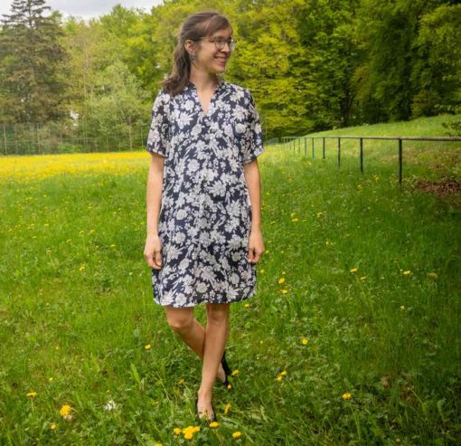 Schnittmuster Kleid Jaina Blumen Viskose - 2