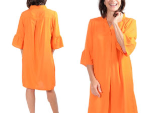 Schnittmuster Kleid Jaina Viskose Orange 3