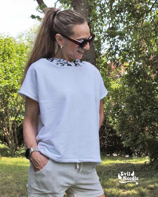 Schnittmuster Shirt Nella Hoodie Sweat Farbverlauf - 5