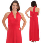 vNeckholder Zurita Rot Slinky Maxikleid