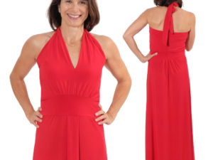 vNeckholder Zurita Rot Slinky Maxikleid