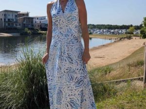 Schnittmuster Kleid Neckholder Zurita bunt Slinky - 1