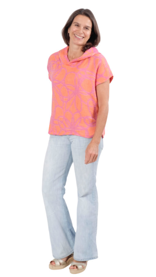 Schnittmuster Shirt Nella Hoodie Sweat Farbverlauf - 5