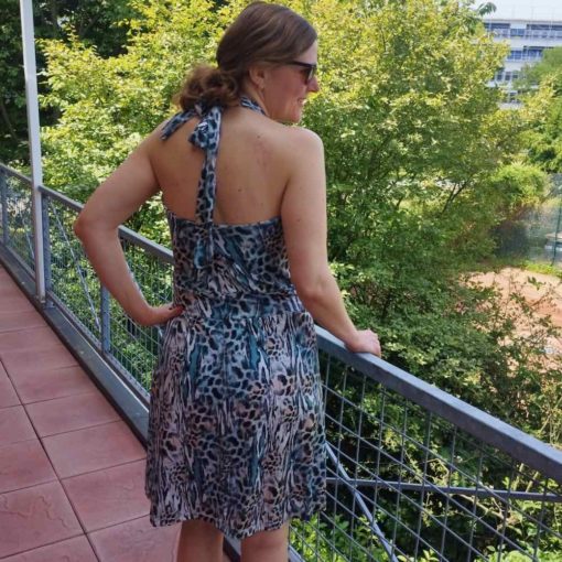 Slinky Mischgewebe hochelastisch Zurita Neckholde Kleid - 4