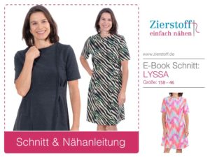 Schnittmuster Lyssa Viskose Kleid Viskose 1