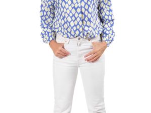 Schnittmuster Dora weiße Bluse Kragen Bluse