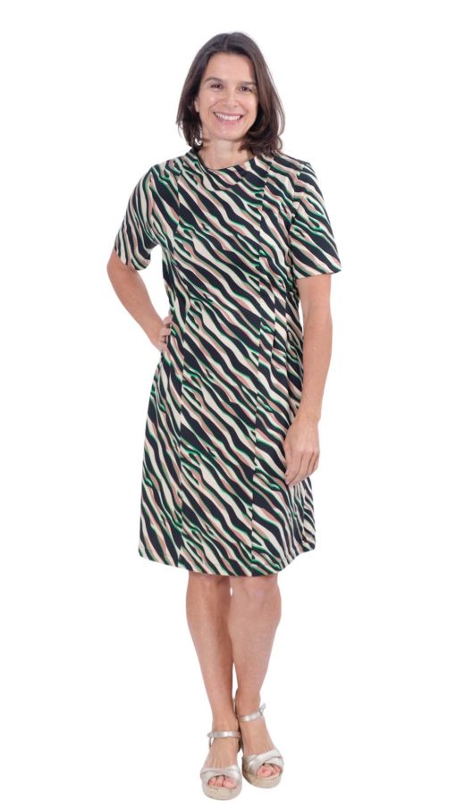 Schnittmuster Lyssa zebra Jersey Kleid