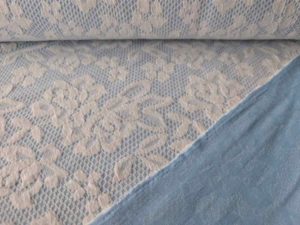 Jersey, Spitzenjersey Hellblau – Bild 4