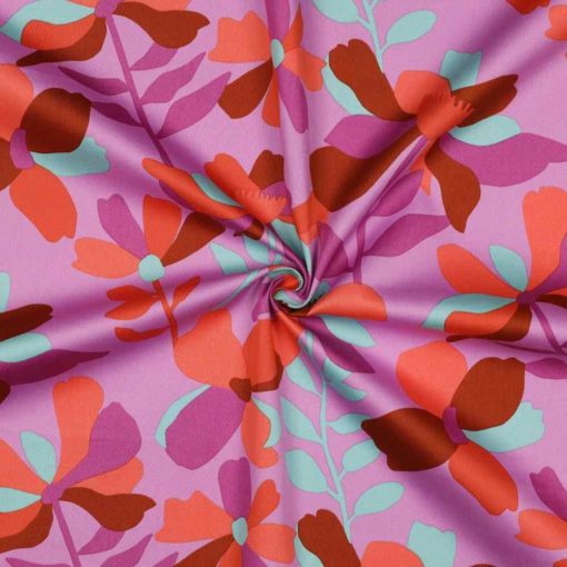 5450.011_Cotton Satin Orange Fuchsia Mint