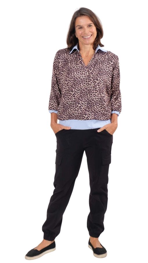 Nalvia Bluse Leo Viskose Kragen 2