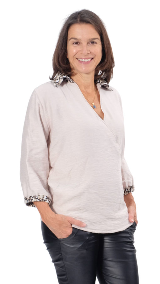 Schnittmuster Bluse Nalva Greige